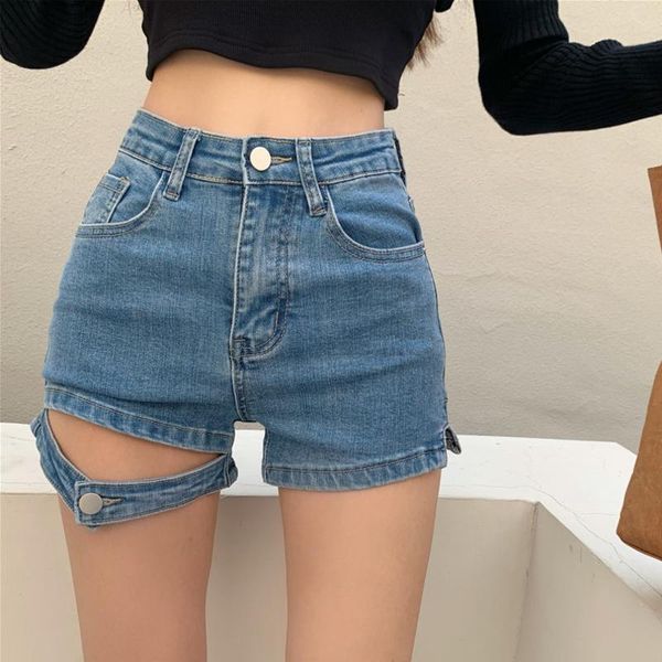 women's shorts 2021 summer high waist blue denim solid short jeans indie casual streetwear elastic street black, White;black 
women's shorts 2021 summer high waist blue denim solid short jeans indie casual streetwear elastic street black, White;black