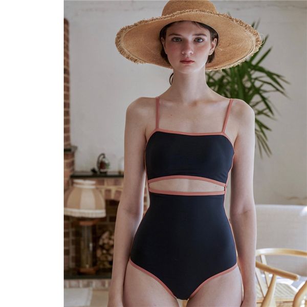 female piece thai one japanese and korean girls' color contrast swimsuit bikini, Black;white
female piece thai one japanese and korean girls' color contrast swimsuit bikini, Black;white