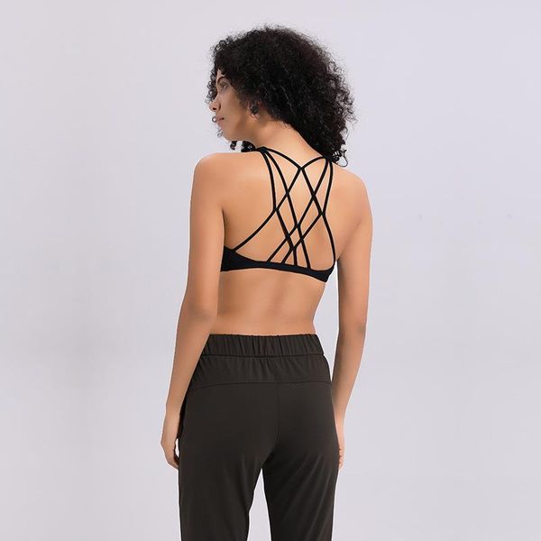 gym clothing high impact cross straps sports bra women yoga running fitness padded sportswear push up workout training, White;black
gym clothing high impact cross straps sports bra women yoga running fitness padded sportswear push up workout training, White;black