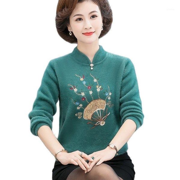 women's sweaters women cashmere sweater autumn middle-aged mother pullovers fashion cheongsam collar knit femme jumper full 4xl w2347, White;black
women's sweaters women cashmere sweater autumn middle-aged mother pullovers fashion cheongsam collar knit femme jumper full 4xl w2347, White;black