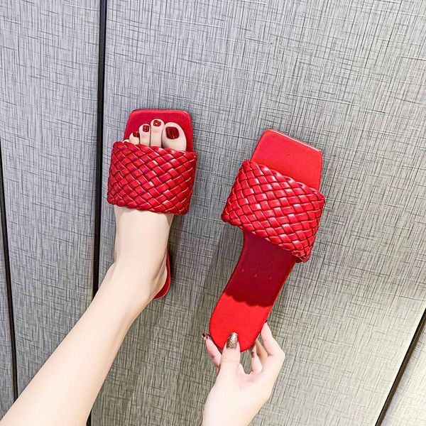 brand slippers weave leather women sandal open toe flat casual slides summer outdoor beach female flip flops, Black
brand slippers weave leather women sandal open toe flat casual slides summer outdoor beach female flip flops, Black