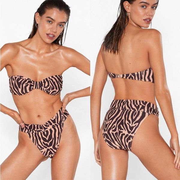 women's swimwear summer high elastic quick-drying open back casual pattern with chest pad print ladies split swimsuit spring suit, White;black
women's swimwear summer high elastic quick-drying open back casual pattern with chest pad print ladies split swimsuit spring suit, White;black
