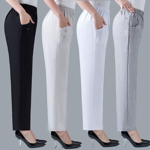 pantalones rectos de algodn women capris y lino para mujer, pantaln talla grande 5xl, cintura alta elstica, informal, ancianos, Black;white
pantalones rectos de algodn women capris y lino para mujer, pantaln talla grande 5xl, cintura alta elstica, informal, ancianos, Black;white