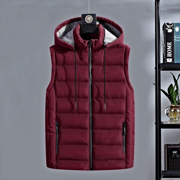 men's vests casual cotton men vest warm hooded waistcoat male sleeveless jacket zipper pocket gilet windproof work, Black;white
men's vests casual cotton men vest warm hooded waistcoat male sleeveless jacket zipper pocket gilet windproof work, Black;white
