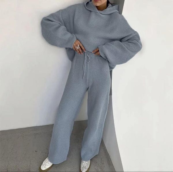 ethnic clothing women's knitted suit autumn/winter 2021 two-piece hooded & wide leg flared pants women, Red
ethnic clothing women's knitted suit autumn/winter 2021 two-piece hooded & wide leg flared pants women, Red
