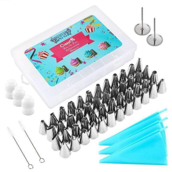 baking & pastry tools 58 pcs/set bags +48 nozzle set bag tips cookie cake decorating kitchen diy icing piping cream reusable
baking & pastry tools 58 pcs/set bags +48 nozzle set bag tips cookie cake decorating kitchen diy icing piping cream reusable