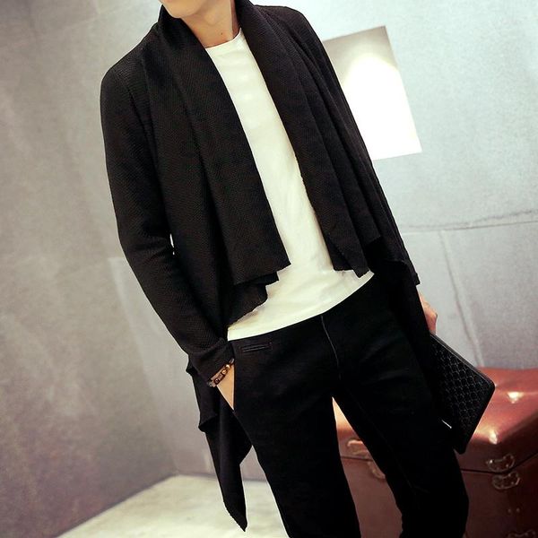 men's trench coats 2021 personalized medium-long dj clothing slim male cardigan outerwear novelty outwear singer costumes, Tan;black
men's trench coats 2021 personalized medium-long dj clothing slim male cardigan outerwear novelty outwear singer costumes, Tan;black