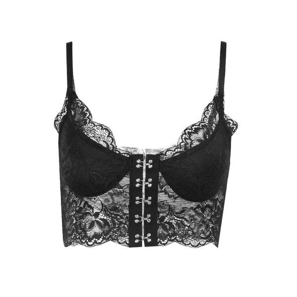 women's t-shirt kili goth lace black camisole vintage aesthetic v neck spaghetti straps corset gothic harajuku summer, White
women's t-shirt kili goth lace black camisole vintage aesthetic v neck spaghetti straps corset gothic harajuku summer, White