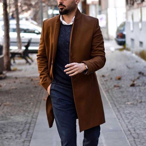men's wool & blends mens coat jackets autumn winter solid long sleeve woolen fleece men overcoat streetwear fashion trench outerwear, Black
men's wool & blends mens coat jackets autumn winter solid long sleeve woolen fleece men overcoat streetwear fashion trench outerwear, Black