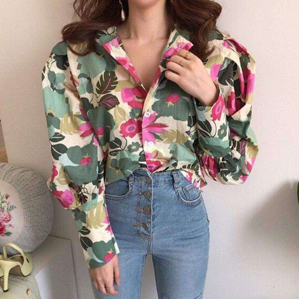 women's blouses & shirts women spring autumn korean style printing all-match casual lapel single-breasted loose lantern long-sleev, White
women's blouses & shirts women spring autumn korean style printing all-match casual lapel single-breasted loose lantern long-sleev, White