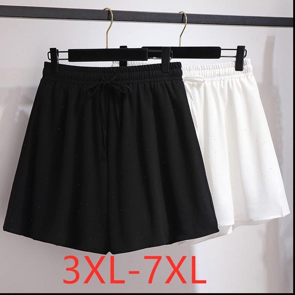 women short summer plus size shorts for large loose casual elastic waist chiffon belt white black 3xl 4xl 5xl 6xl
women short summer plus size shorts for large loose casual elastic waist chiffon belt white black 3xl 4xl 5xl 6xl