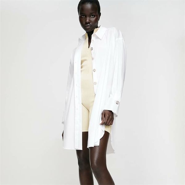 za elegant women shirt turn down collar solid office t -shirt lady fashion loose long sleeves outerwear 210422, White
za elegant women shirt turn down collar solid office t -shirt lady fashion loose long sleeves outerwear 210422, White