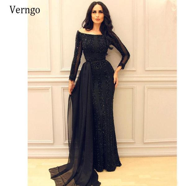 party dresses verngo modest navy blue lace beads long sleeves evening detachable overskirt mermaid off shoulder saudi arabic prom gown, White;black
party dresses verngo modest navy blue lace beads long sleeves evening detachable overskirt mermaid off shoulder saudi arabic prom gown, White;black