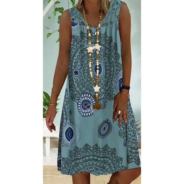 casual dresses lace patchwork printed women's dress v neck sleeveless loose plues size woman female summer girl clothing, Black;gray
casual dresses lace patchwork printed women's dress v neck sleeveless loose plues size woman female summer girl clothing, Black;gray