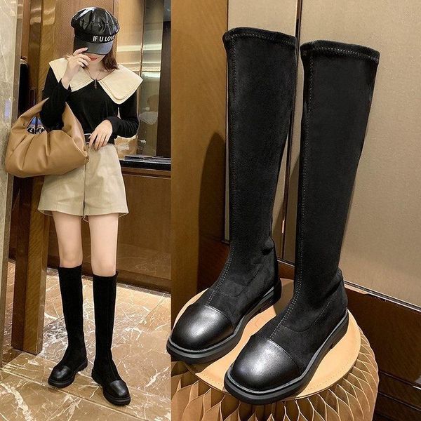 boots 2021 spring over the knee for women warm winter female stretch fabric thigh high, Black
boots 2021 spring over the knee for women warm winter female stretch fabric thigh high, Black