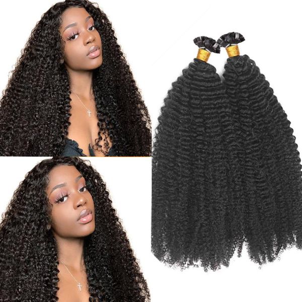 human hair bulks afro kinky curly flat tip extensions machine made malaysian remy 1g/strand natural color #1 #2 #4, Black
human hair bulks afro kinky curly flat tip extensions machine made malaysian remy 1g/strand natural color #1 #2 #4, Black