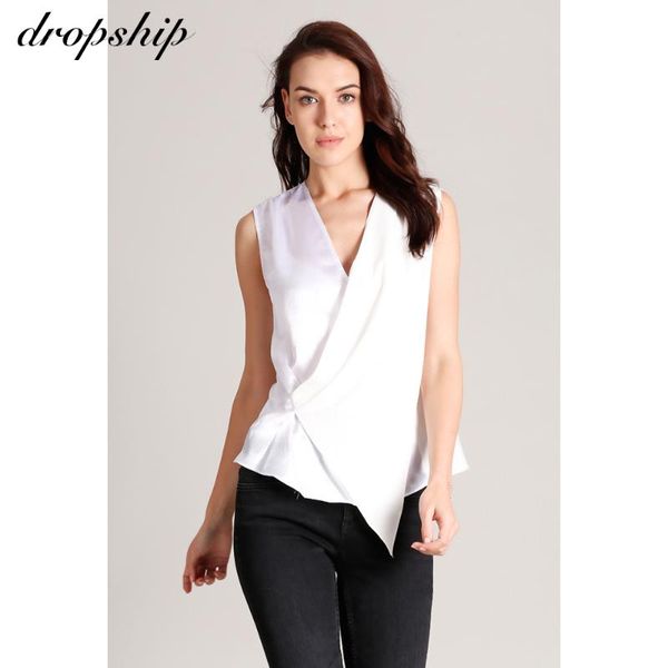 chiffon blouses women summer satin blouse shirts woman korean v-neck sleeveless shirt elagant womens women's &, White
chiffon blouses women summer satin blouse shirts woman korean v-neck sleeveless shirt elagant womens women's &, White