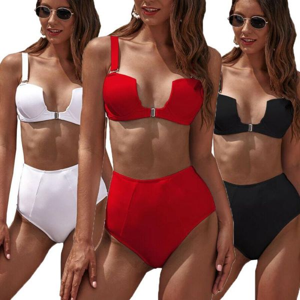 women's swimwear women bikini set push-up padded bandeau bra swimsuit bathing beachwear surfing rashguard, White;black
women's swimwear women bikini set push-up padded bandeau bra swimsuit bathing beachwear surfing rashguard, White;black