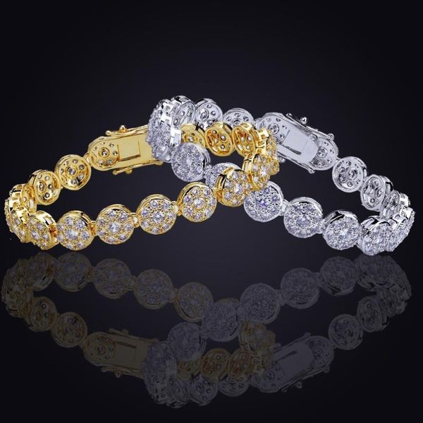 link, chain 1pcs hip hop around petal ladies bracelet women diamond jewelry white gold cubic zirconia round trend fashion, Black
link, chain 1pcs hip hop around petal ladies bracelet women diamond jewelry white gold cubic zirconia round trend fashion, Black