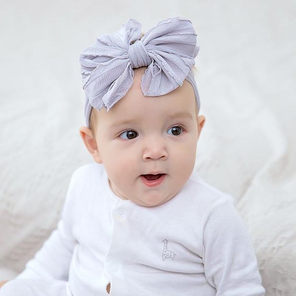 hair accessories big ruffle bow nylon headband extra soft chiffon hand knotted baby elastic headwrap, Slivery;white
hair accessories big ruffle bow nylon headband extra soft chiffon hand knotted baby elastic headwrap, Slivery;white