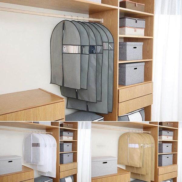 suit clothes dust cover peva thick translucent coat bag hanging storage boxes & bins
suit clothes dust cover peva thick translucent coat bag hanging storage boxes & bins