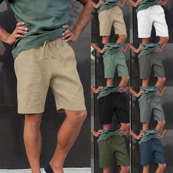 men's shorts for men 2021 summer linen multi-pocket drawstring casual sweat clothing, White;black
men's shorts for men 2021 summer linen multi-pocket drawstring casual sweat clothing, White;black