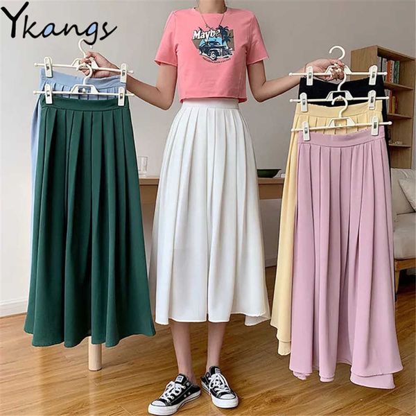 japanese literary vintage long pleated skirt women high waist solid color a line skirt student clean solid color white wild saia 210619, Black
japanese literary vintage long pleated skirt women high waist solid color a line skirt student clean solid color white wild saia 210619, Black