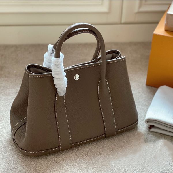 big tote handbag bag fashion gray large capacity handbags women cowhide leather soft totes ladies underarm bags black brown milk white clutc