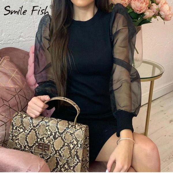 casual dresses knit korean elegant spring autumn mesh sheer puff sleeve vintage pencil robe bodycon mini dess g2126, Black;gray
casual dresses knit korean elegant spring autumn mesh sheer puff sleeve vintage pencil robe bodycon mini dess g2126, Black;gray