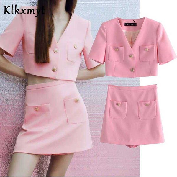 klkxmyt za summer 2 pcs sets women pink patch pockets cropped casual blazer coat and high waist mini shorts skirts suit set 210527, White
klkxmyt za summer 2 pcs sets women pink patch pockets cropped casual blazer coat and high waist mini shorts skirts suit set 210527, White