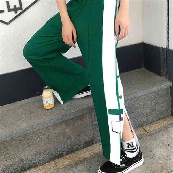 women's pants split straight leg casual letter striped wide-leg pants sports comfortable button trousers four-color s-2xl fashion 2021, Black;white
women's pants split straight leg casual letter striped wide-leg pants sports comfortable button trousers four-color s-2xl fashion 2021, Black;white