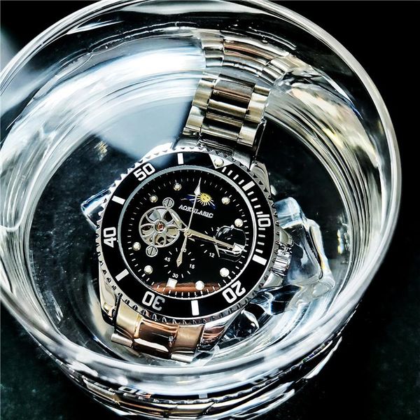 wristwatches aokulasic mechanical watch tourbillion design waterproof calendar mens automatic sport wrist watches male cloc, Slivery;brown
wristwatches aokulasic mechanical watch tourbillion design waterproof calendar mens automatic sport wrist watches male cloc, Slivery;brown