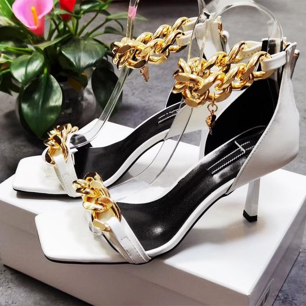 sandals summer lady casual fashion women shoes white chains strappy ankle wrap peep toe high heels large size 43, Black
sandals summer lady casual fashion women shoes white chains strappy ankle wrap peep toe high heels large size 43, Black
