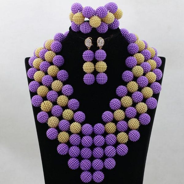 earrings & necklace luxury purple&gold chunky costume statement set plastic resin balls wedding jewelry for women qw448, Silver
earrings & necklace luxury purple&gold chunky costume statement set plastic resin balls wedding jewelry for women qw448, Silver