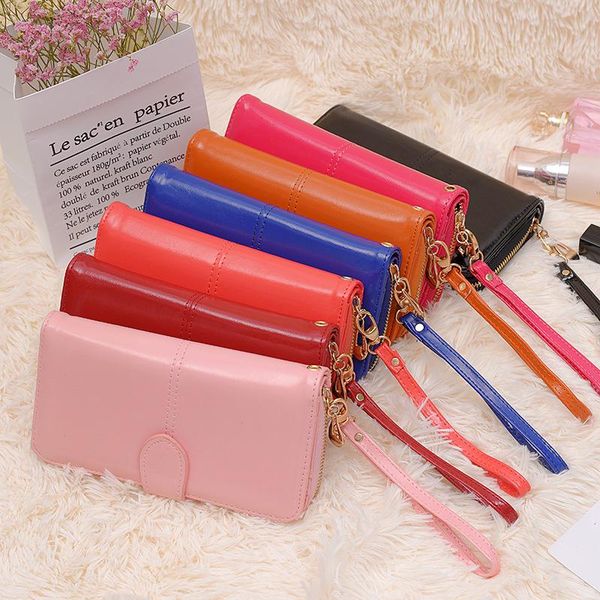 wallets zipper small bag 2021 ladies wallet oil wax leather retro long female mobile phone girl mini bags pink black, Red;black
wallets zipper small bag 2021 ladies wallet oil wax leather retro long female mobile phone girl mini bags pink black, Red;black