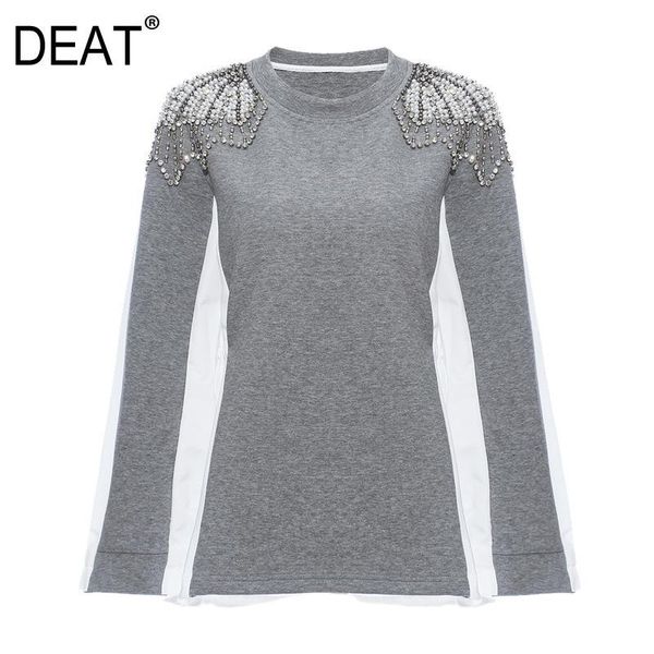 women's hoodies & sweatshirts deat 2021 spring women clothes round neck full sleeves knits patchwork pullover sweatshirt female wk46001, Black
women's hoodies & sweatshirts deat 2021 spring women clothes round neck full sleeves knits patchwork pullover sweatshirt female wk46001, Black
