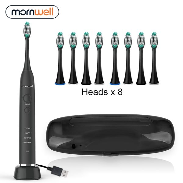 electric toothbrush usb inductive charging sonic toothbrush adults electric sonic toothbrush black 8 brush heads & travel case
electric toothbrush usb inductive charging sonic toothbrush adults electric sonic toothbrush black 8 brush heads & travel case