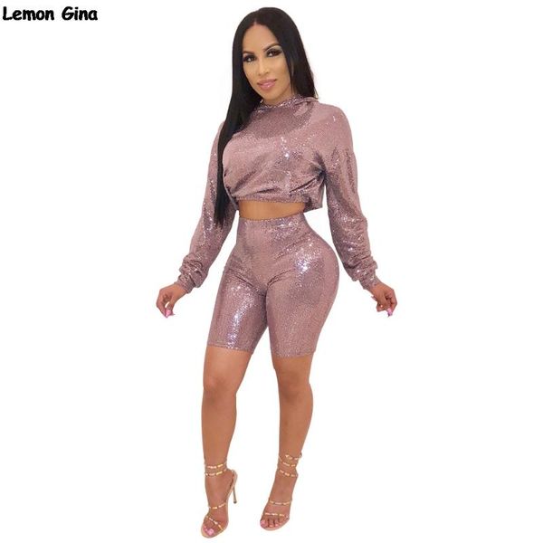 women's two piece pants women sequined hooded long sleeve short pullover above knee sets tracksuit suits overalls outfit x9086, White
women's two piece pants women sequined hooded long sleeve short pullover above knee sets tracksuit suits overalls outfit x9086, White