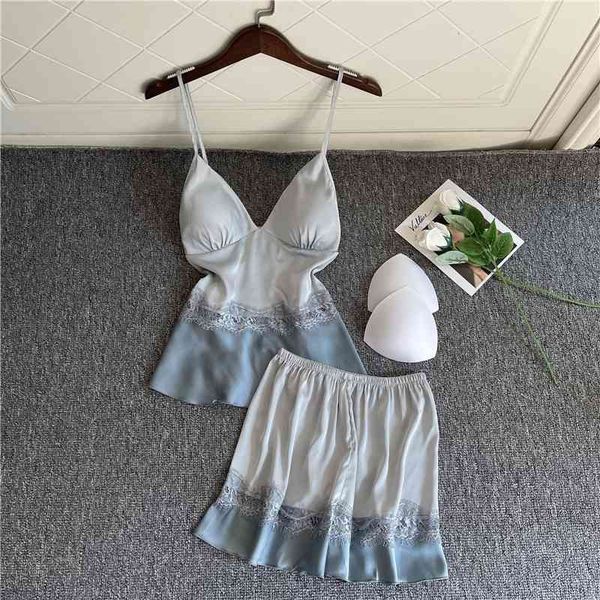 women's sleepwear 2pcs satin pajamas set women sleeveless lace strap shorts suit summer intimate lingerie loose home clot, Black;red
women's sleepwear 2pcs satin pajamas set women sleeveless lace strap shorts suit summer intimate lingerie loose home clot, Black;red