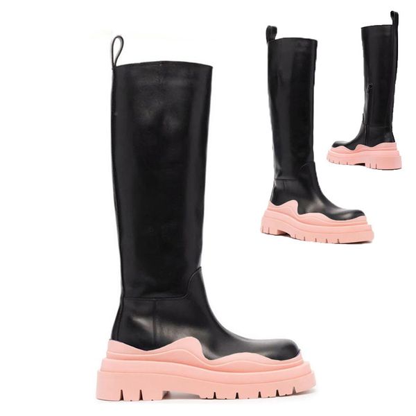 aaa++ black+pink soles bottega tire high leather boots cowhide leather chelsea booties men platform chunky shoes lady knight high-boots wome
aaa++ black+pink soles bottega tire high leather boots cowhide leather chelsea booties men platform chunky shoes lady knight high-boots wome