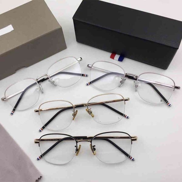 luxury designer glasses thom brand fashional vintage square half-rimless optical glasses frame for men women ultralight non-prescription eye, White;black
luxury designer glasses thom brand fashional vintage square half-rimless optical glasses frame for men women ultralight non-prescription eye, White;black
