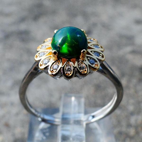 cluster rings 925 sterling silver simple multicolor opal 6mm women adjustable real natural black round engagement jewelry, Golden;silver
cluster rings 925 sterling silver simple multicolor opal 6mm women adjustable real natural black round engagement jewelry, Golden;silver