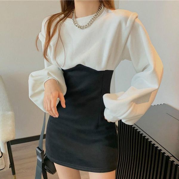 casual dresses sweet girl korea vintage gentle fairy preppy style harajuku splicing dress puff sleeve buttocks elegant offiec lady women, Black;gray
casual dresses sweet girl korea vintage gentle fairy preppy style harajuku splicing dress puff sleeve buttocks elegant offiec lady women, Black;gray