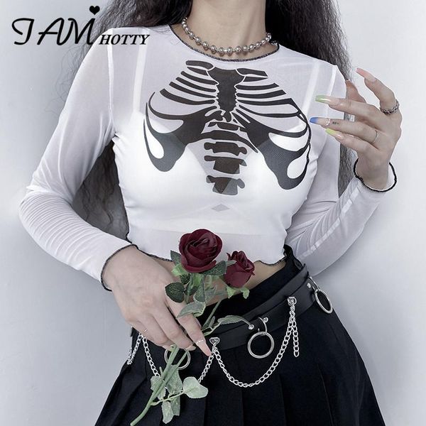 women's t-shirt gothic printed mesh transparent white cropped tee women frill long sleeve aesthetic graphics harajuku iamty
women's t-shirt gothic printed mesh transparent white cropped tee women frill long sleeve aesthetic graphics harajuku iamty