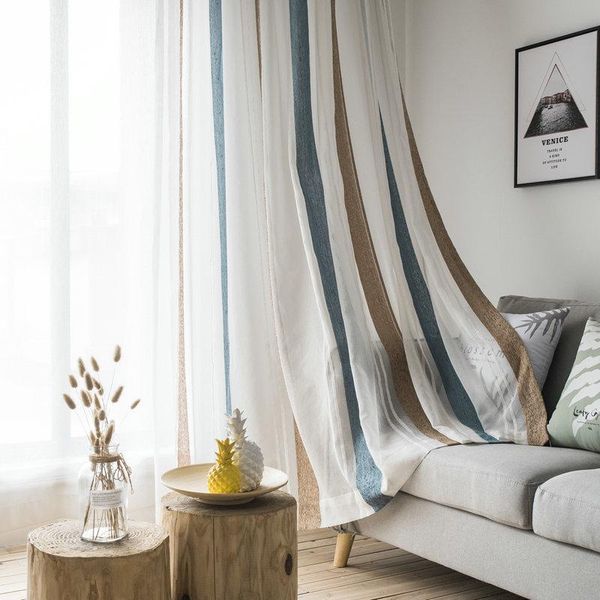 white blue striped chenille tulle curtains for living room bedroom sheers curtain drapes windows
white blue striped chenille tulle curtains for living room bedroom sheers curtain drapes windows