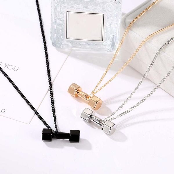 pendant necklaces fashion dumbbell necklace chain men simple creative charm for women jewelry birthday gifts, Silver
pendant necklaces fashion dumbbell necklace chain men simple creative charm for women jewelry birthday gifts, Silver