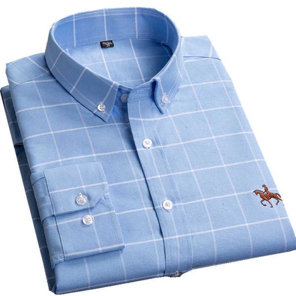 plaid oxford dress shirts men england style pure cotton pocketless casual social camisa soft fit checkered man blouse big5xl 6xl 210609, White;black
plaid oxford dress shirts men england style pure cotton pocketless casual social camisa soft fit checkered man blouse big5xl 6xl 210609, White;black