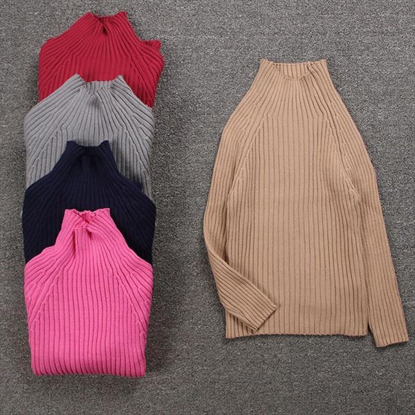 cotton boys knitted pullover autumn winter baby girls sweaters candy color kids ribbed turtleneck sweater children clothing, Blue
cotton boys knitted pullover autumn winter baby girls sweaters candy color kids ribbed turtleneck sweater children clothing, Blue