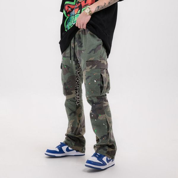 men's jeans calça hip hop com estampa de leopardo, calça flare da moda leopardo e camuflagem para homens 7j8t, Blue
men's jeans calça hip hop com estampa de leopardo, calça flare da moda leopardo e camuflagem para homens 7j8t, Blue