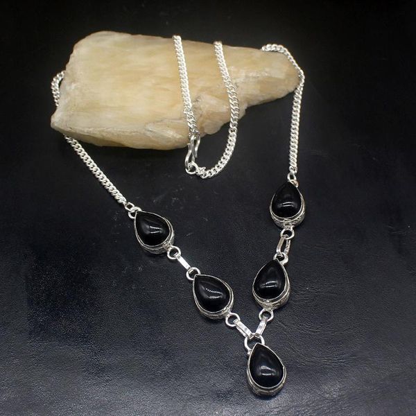 chains gemstonefactory jewelry big promotion 925 silver antique natural black onyx ladies women chain necklace 46cm 20213551
chains gemstonefactory jewelry big promotion 925 silver antique natural black onyx ladies women chain necklace 46cm 20213551